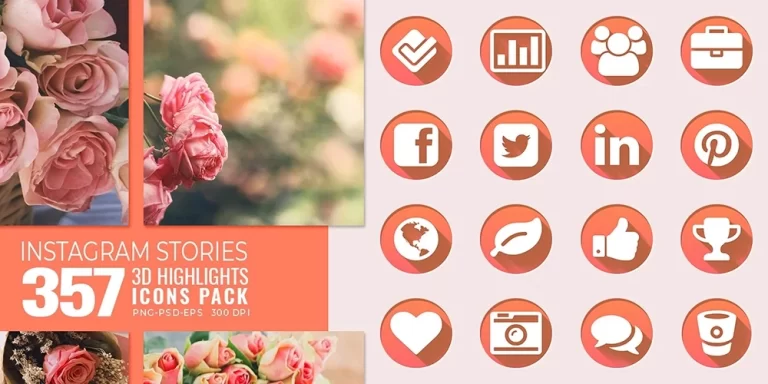 357 3D Instagram Story Icons