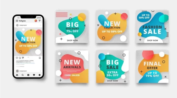 Abstract Colorful Sale Instagram Post
