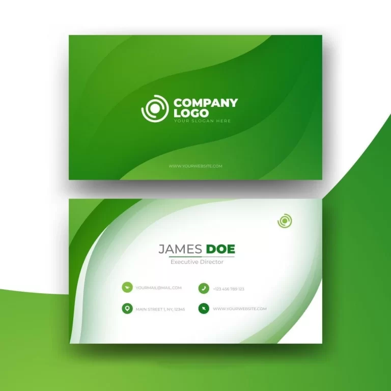 Abstract Monochrome Business Card Template