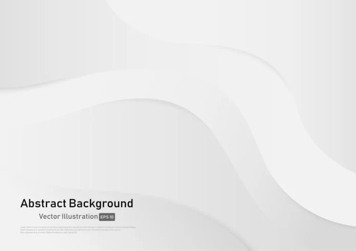 Abstract White and Gray Gradient Color Curve Background