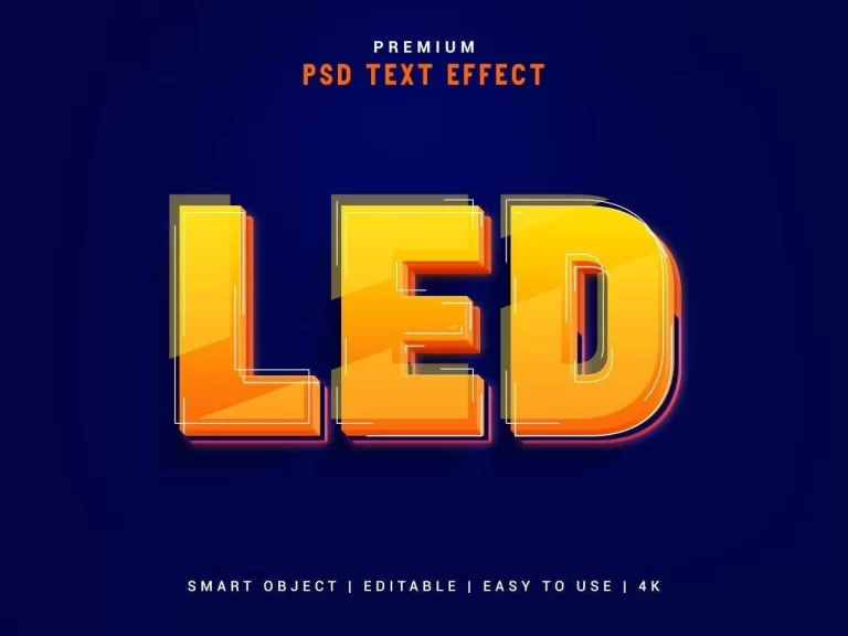 LED Typographic Text Effect Maker