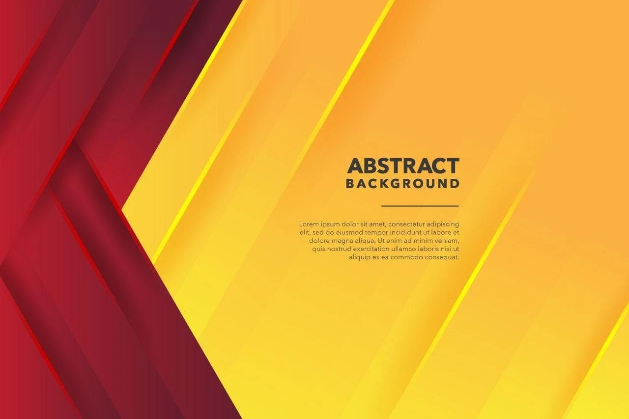 Modern Geometric Abstract Red Yellow Background