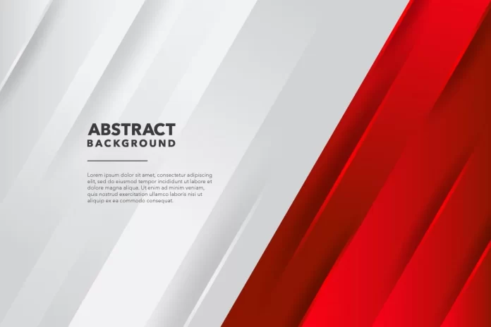 Modern Geometric Abstract Red White Background