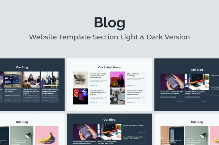 Web Blog Template or News Section