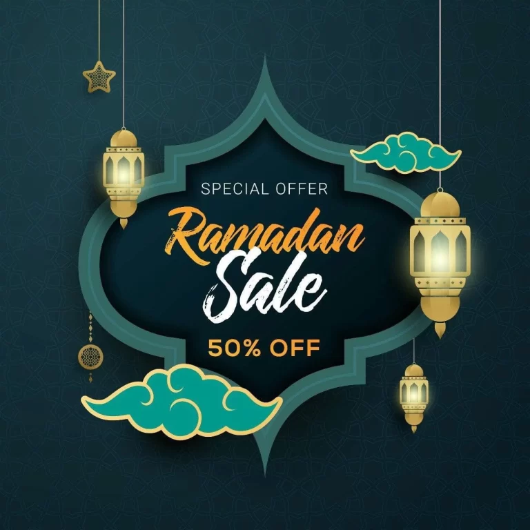 Ramadan Sale Banner Template Design Background