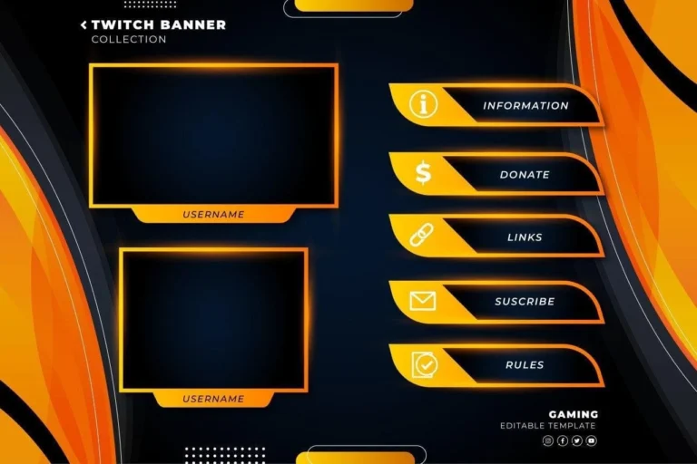 Twitch Banner Collection Template