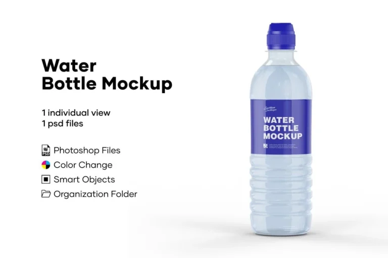 Water Bottle Mockup