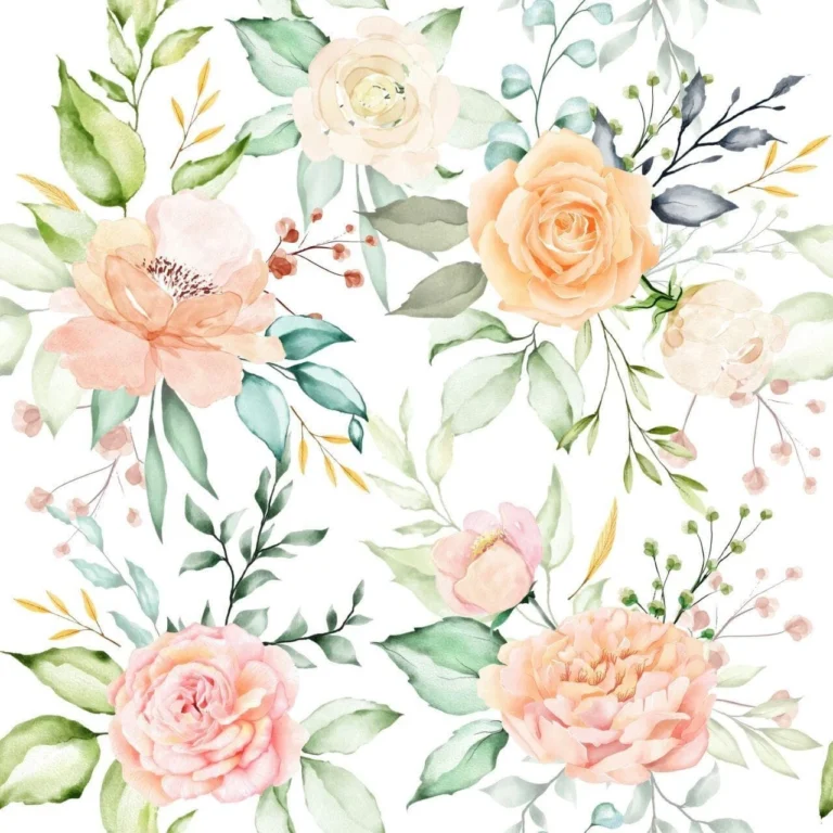 Watercolor Floral Flowers Vintage