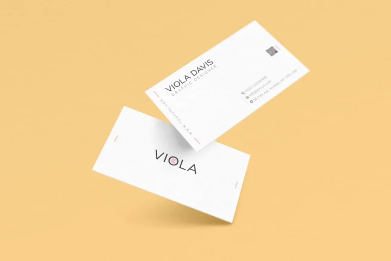 White Business Card Template