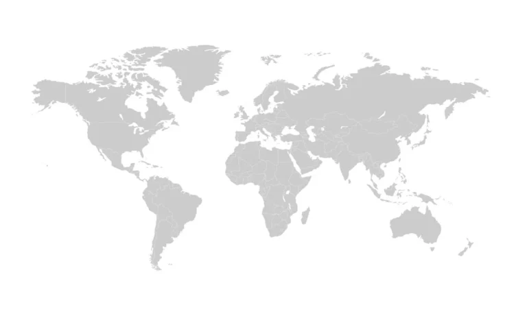 World Map with Countries Borders