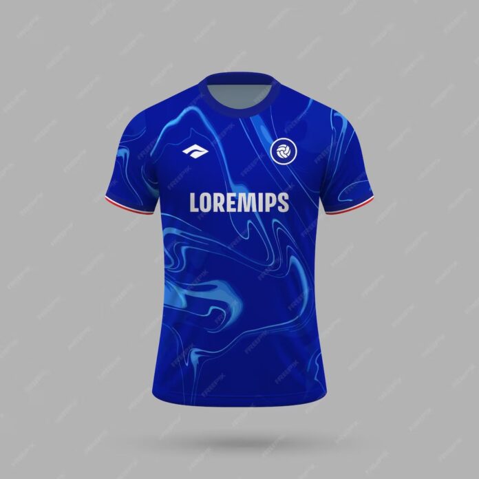 3d-realistic-soccer-jersey-chelsea-style-football-shirt-template 3D Soccer T-Shirt Template