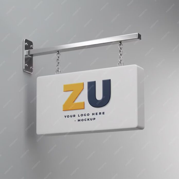 3d-sign-mockup-logo-mockup 3D Sign Mockup Logo