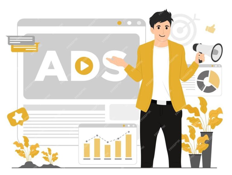 Ads Marketing Illustration
