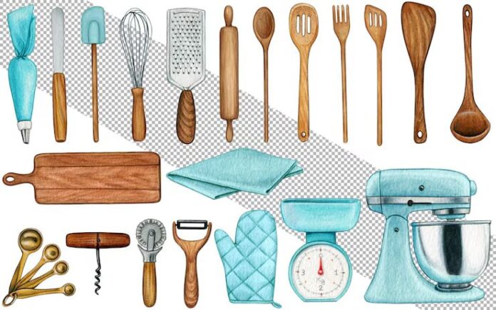 collection-of-hand-drawn-watercolor-kitchen-tools